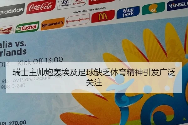 瑞士主帅炮轰埃及足球缺乏体育精神引发广泛关注